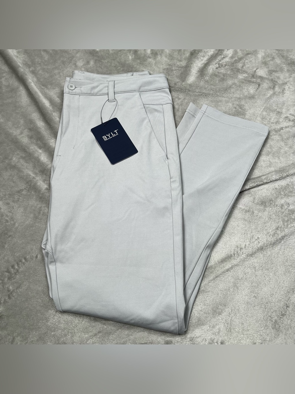 NWT BYLT Everyday Pant 2.0 Mens L (33x30) Gray Stretch Performance Trousers